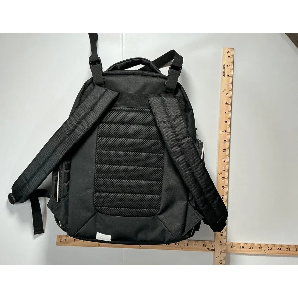 Eddie Bauer First Adventure Backpack Unisex Black Multi Pocket Insulated Utility